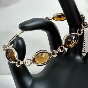 🤎Vintage Sarah Coventry Faux Topaz Bracelet